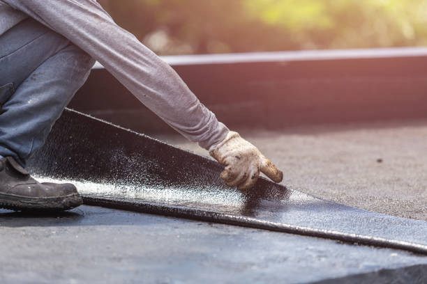 Professional Basement Waterproofing technician working in Delaware, OH